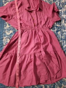 🔥SALE🔥Flared Pink Casual Mini Dress