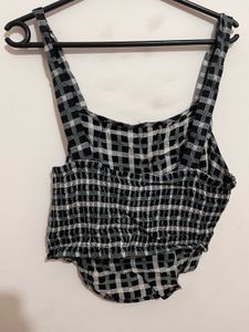 Checkered Cami Crop Top