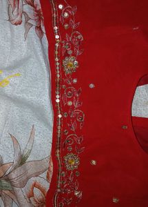 Red Blouse 👚 Big Back