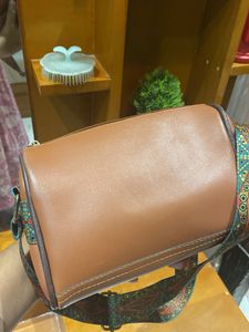 Brown Leather Crossbody Bag
