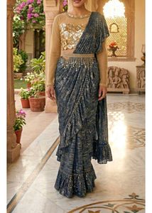 ❤️SAREE WITH BLOUSE PETICOTE ❤️