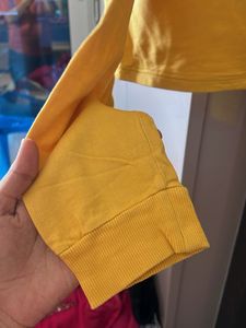 Yellow "Ready" Graphic Crop Top