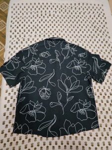 Men's Floral Print Short Sleeve Shirt