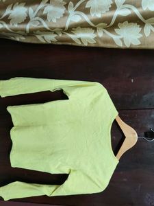 Lime Green Long Sleeve Top