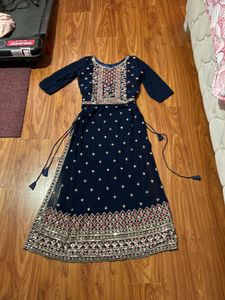 Royal Blue Ethnic Gown