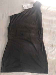 SHEIN One-Shoulder Black mini dress
