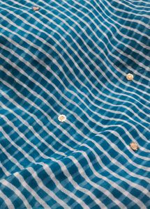 Laharia  Saree with Sequence flower