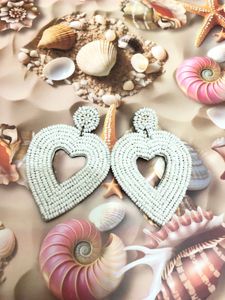 Beaded Heart Earrings