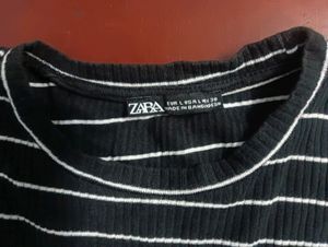 Zara black&amp;white top