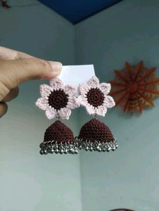 Crochet Jhumka Earrings