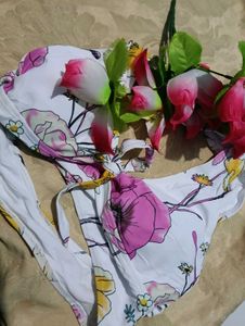 7.Floral Bikini Top