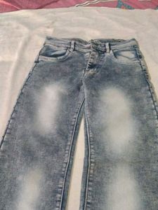 Kids Light Wash Cargo Jeans