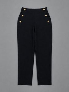 Zara Women's Black and Gold Trousers