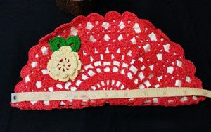 Semi Circle Crochet Clutch