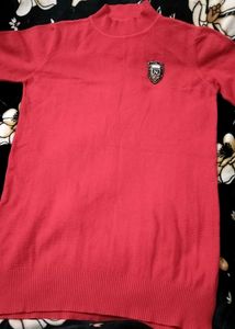 Coral Knit Mock Neck Top women