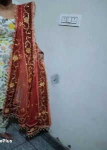 Red Embellished Lehenga Choli