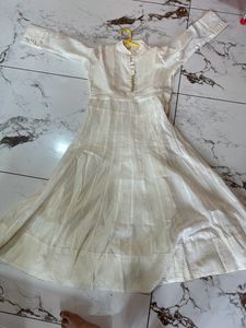 White Gown With Heavy Embroidery Dupatta