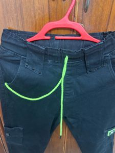 Stylish Black Cargo Joggers