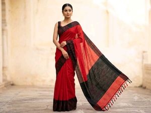 Women Cotton Jharna Saree