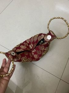 Designer Embroidered Clutch Bag