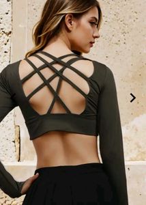 Olive Crop Top