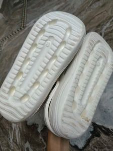 White Croc-style Shoes