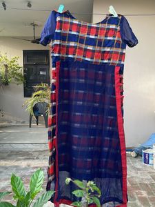 Stylish Plaid Kurta