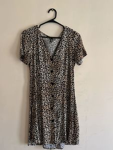 H&amp;M Animal Print A-Line Mini dress