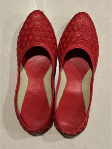 New Red Color Kolhapuri Juti For Girls Size 2UK