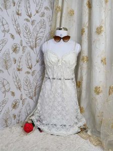 Delicate White Lace Nightgown