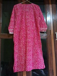 Embellished Pink Kurta