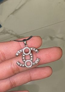 Elegant CC Pendant Necklace