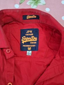 Men's Red Superdry Shirt