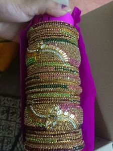 Sparkling Indian Bangles Set
