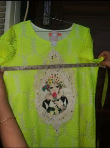 Neon Green Graphic Tee( Brand New)