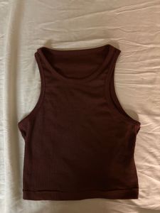 Ribbed Racerback Crop Top