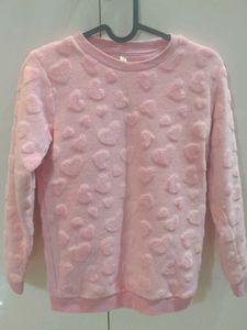 Cute Pink Heart Sweater