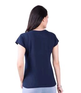 Classic Navy Blue V-Neck T-Shirt