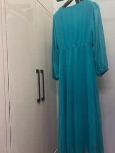 Elegant Teal Maxi Dress