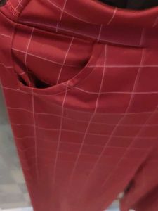 Maroon Plaid Culottes