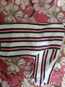 Chic Striped Cropped Shirt