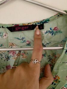 Floral Wrap Top