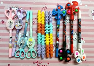 12 New Design Pens (Scissor,Block,Spinner)