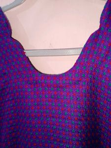 Purple woolen Ethnic Kurta