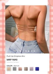 Push Up Strapless Bra