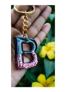 handmade alphabet keychain