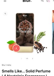 Blur Solid Perfume Smell Like An Autumn Morning