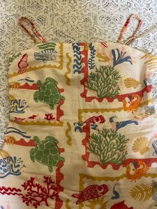 Cute Coastal Print Summer Dress