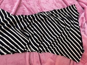 Striped long fitted Dress