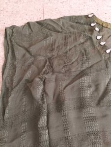 Stylish Olive Green Kaftan Kurta